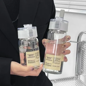350/550ml Travel Plastic Clear Drinking Bottle