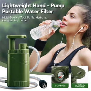 Portable Water Purifier Pump with Replaceable Filter