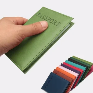 1PC Fashion New PU Women Passport Holder